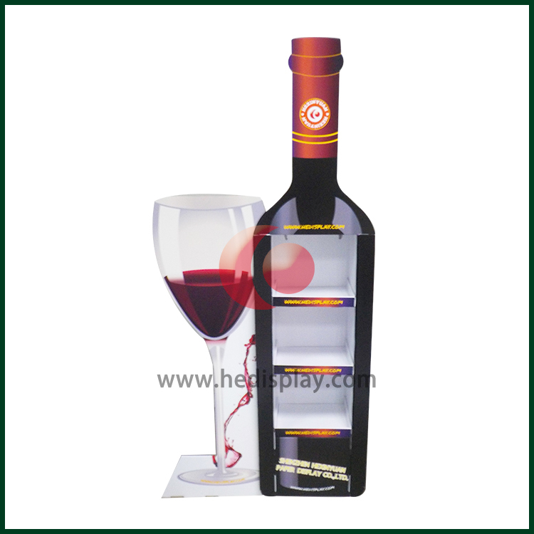 Red Wine Custom Cardboard Display Stands